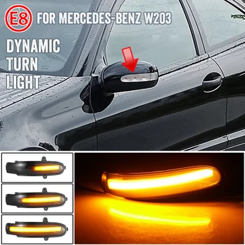 Dynamické Zase Signál LED Bočné Zrkadlo Indikátor Blinker Sekvenčné Svetlo Na Mercedes Benz C Trieda W203 S203 CL203 2001-2007
