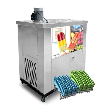 Obchodné Ice Cream Bar Stroj Na Výrobu 4 Formy Ice Lolly Maker 304 Nerezovej Ocele Popsicle Stroj
