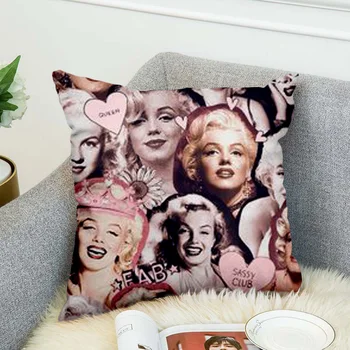Marilyn Monroe Vankúš Polyester Ozdobné obliečky na Vankúše Hodiť Vankúš štýl-12