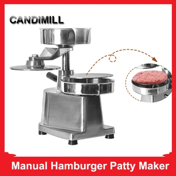 CANDIMILL Príručka Hamburger Stlačte 100 mm-150 mm Domácnosti, Komerčné Malé Ruky Stlačte Burger Tvorí Maker Zariadenia