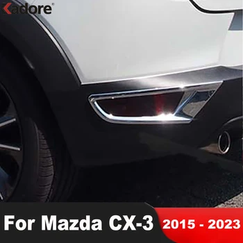 Auto Príslušenstvo Pre Mazda CX-3 CX3 2015-2020 2021 2022 2023 Chrome Zadné Hmlové Svetlo Lampy Zahŕňa Výbava Chvost Foglight Liatie Trim