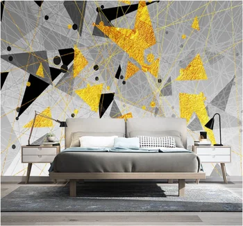 Vlastné tapetu 8D nepremokavé stenu handričkou Nordic retro jednoduché abstraktné geometrické TV joj, dekoratívne maľby