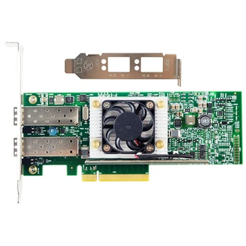 BCM57810 10GB PCIe X8 Ethernet Fusion Sieťová Karta 10 Gigabit Dual-Port, Optický Server Sieťové Karty s Chladiaci Ventilátor