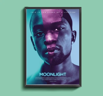 Moonlight Filmové Plátno Plagát Domov Nástenné Maľby Dekorácie (bez Rámu)