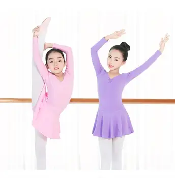 2020 Deti Balet Rozprašovače Trikot Dievčatá Základné Bavlna Balet Dance Trikot Deti Balerína Šaty Tanečné Kostýmy