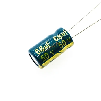 5 ks/veľa 50 68UF 6*12-Vysoká Frekvencia Nízka Impedancia Hliníkové Elektrolytický Kondenzátor 68uf 50 20%
