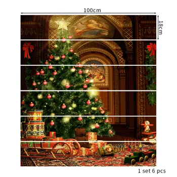 Tvorivé Vianočné Schodisko Nálepky Imitácia Vianočný Stromček Chodbe Kroky Dekorácie Samolepky Na Stenu Luk Kostým