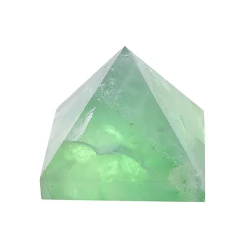 1pc Prírodné Crystal Green Fluorite Pyramídy Liečivú Energiu Kameňa Čakier Reiki Crystal Bod Veža Domov Dekor Ručné Remeslá Darček