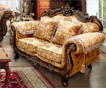 nábytok do obývacej izby moderné textílie gauč Európskej výkres sedacia súprava d1420