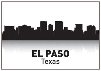 Texas El Paso Skyline Suvenír, Magnety Na Chladničku 20305