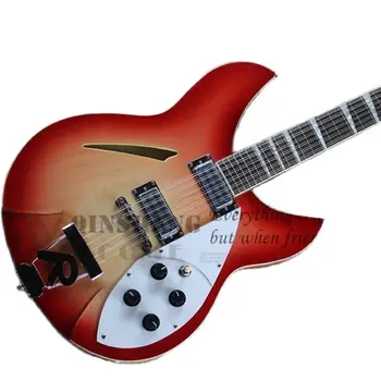 Presell Pôvodné Vlastné 12 Reťazce Elektrická Gitara 360 Gitara Cherry Lipa Telo R Most Krém Záväzné
