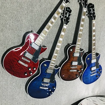 doprava zadarmo Nové kvalitné Číny GROTE blue elektrická gitara Mahagón NAJVYŠŠEJ KVALITY custom shop červená gitara