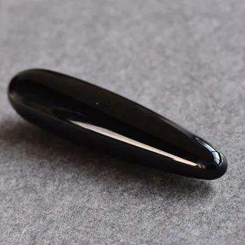 prírodné čierna obsidián crystal prútik ručne vyrezávané liečivý kryštál drahokam yoni prútik ako darček pre ženy