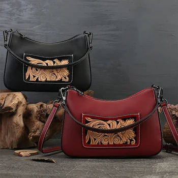 Jednofarebné Luxusné Tote Bag Módne Vysoko Kvalitné Kožené dámske Dizajnér Knedle Podpazuší Tašky Retro Ručné Lady Kabelka