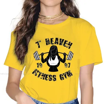 7th Heaven Fitness Gym 4XL TShirts Final Fantasy Tifa Lockhart Žena Harajuku Textílie Streetwear Tričko okolo Krku