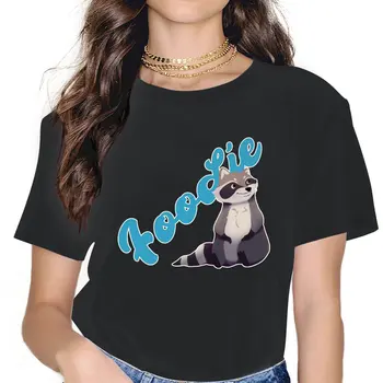 Foodie Koša Panda Kawaii Dievčatá, Ženy T-Shirt Mýval V Severnej Amerike Roztomilý 5XL Blusas Harajuku Bežné Krátky Rukáv Ročníka Topy