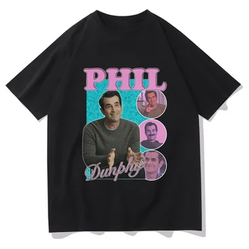 Phil Dunphy Tlač Mužov Tričko Hip Hop Grafické T Košele Camisas Streetwear Nadrozmerné Lumbálna T-shirts Mužov Oblečenie