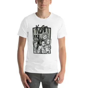 Korn Šité Bábiky Kapela Obrázok Otázky Tour Nadrozmerná T-Shirt Zábavné Mužov Oblečenie 100% Bavlna Streetwear Veľké Veľkosti Topy Čaj