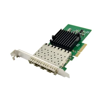 PCIe X4, aby Quad port Gigabit Ethernet Server NIC sieťová karta 1000M PCIe SFP fiber network card I350AM4 Čipová sada 4 port lan pci-e