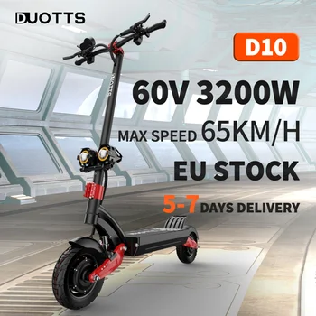 DUOTTS D10 Elektrický Skúter 60V3200W Max Rýchlosť 65 KM/H, Hydraulické Brzdové Kick Scooter pre Dospelých v Európe Sklade