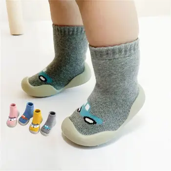Mäkké Dieťa, Batoľa Detský Anti-slip Teplé Zimné Papuče Ponožky