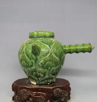 Vzácne Staré Čínske Dynastie Song(961--1275) zelenou glazúrou, lotosový kvet čaj banku, doprava Zdarma