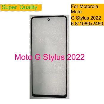 10Pcs/Veľa Pre Motorola Moto G Stylus 2022 Dotykový Displej Predné Vonkajšie Sklo Panel Objektív G Stylus 2022 LCD Predné Sklo S OCA Lepidlo