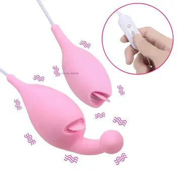 Sexuálne Hračky pre Ženy, Páry, Orálny Sex G Mieste Masér Vibračné Vajíčko Análny Plug Bradavky Stimulátor Klitorisu Jazyk Lízanie Vibrátor