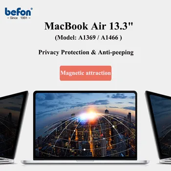 befon Privacy Filter Obrazovky Ochranná fólia pre MacBook air 13,3 palca A1369/A1466 Anti Peeping Notebook Notebook Displej
