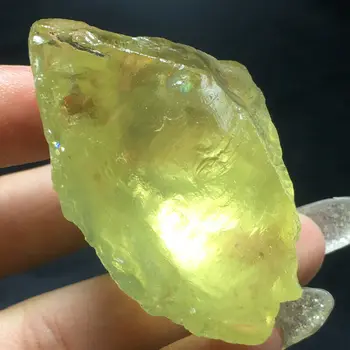 Prírodné Yellow Crystal Crystal Surového Kameňa Vzor 80g