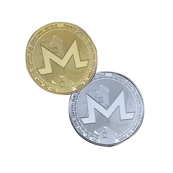 Monero Pamätné Mince XMR Virtuálnej Meny Zber Odznak Zlato a Striebro Pozlátené Remeslá a obchod so Darček