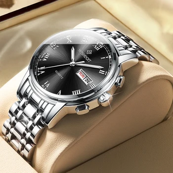 WISHDOIT 2021 nové módne pánske hodinky z nerezovej ocele top značky luxusný športový kalendár quartz hodinky pánske Relogio Masculino