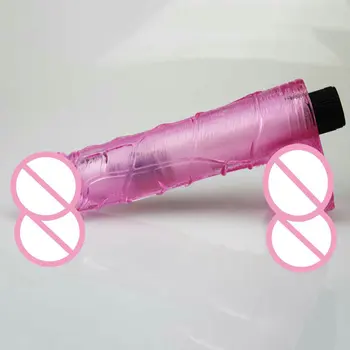 21 cm Jelly Realistický Vibrátor G-Spot Stimulovať Vibrátor Flexibilné Penisu Penis Dospelých Sex, Masturbácia, Hračky Pre Ženy