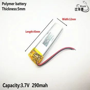 Liter energie batérie Dobré Qulity 3,7 V,290mAH,501245 Polymer lithium ion / Li-ion batéria pre HRAČKA,POWER BANKY,GPS,mp3,mp4