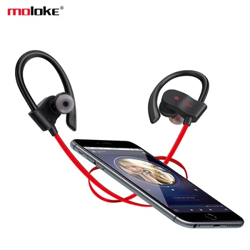 Moloke 56S Športové Bluetooth Headset 5.0 Bezdrôtové slúchadlo Zavesené Ear Stereo Binaural Subwoofer Účinok IPX5 Nepremokavé