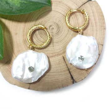 Vysoká kvalita pearl náušnice nepravidelného tvaru prírodné perly drop pendientes luxusné módne šperky подарки для женщин 2020 čaro
