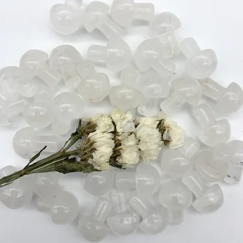 Krásna Prírodná Biela Crystal Húb Tvarované Polished Quartz Liečivé Kamene Vzor Domáce Dekorácie Kryštály